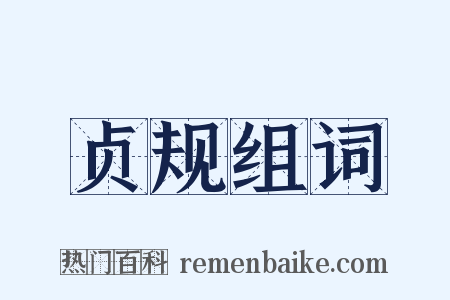 贞规组词是什么意思的图片